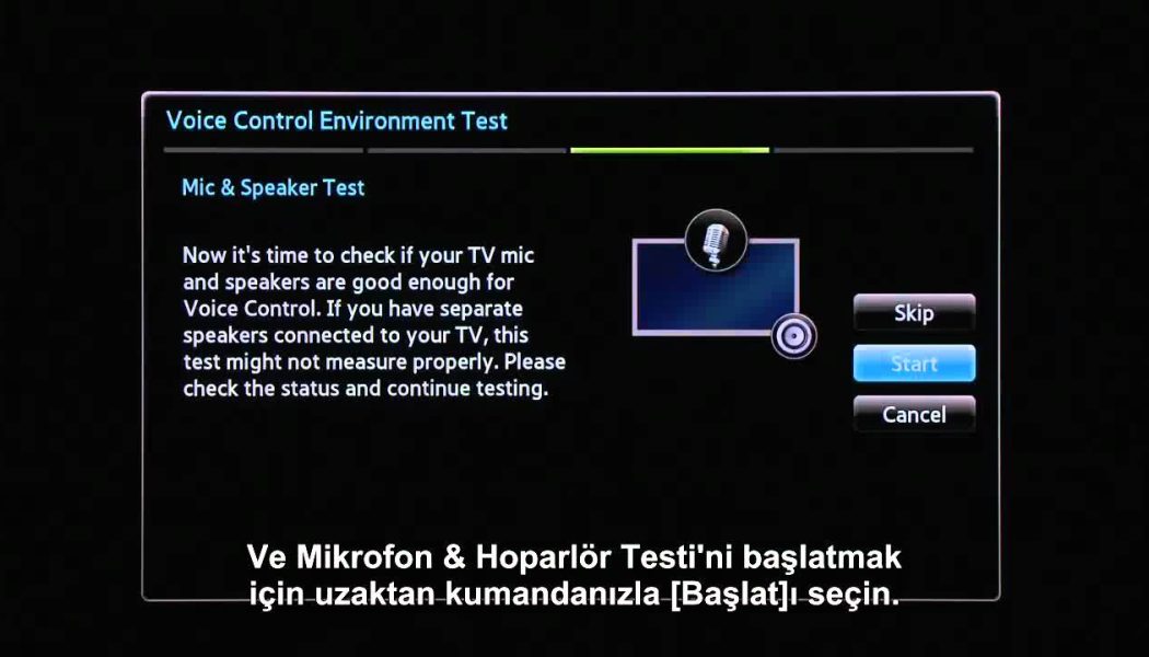 Samsung Smart TV Ses ile Kontrol Ayarları