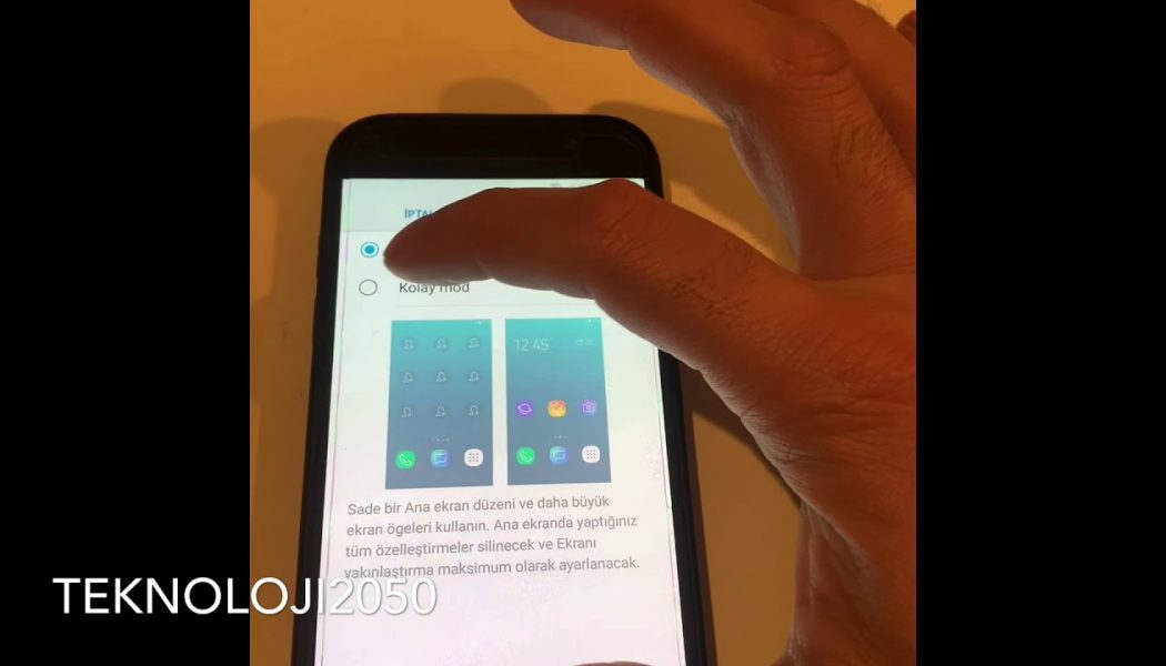 Samsung yada android  telefonlarda ekran buyutme islemi